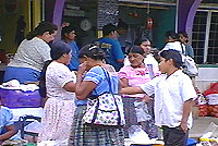 Crowd in Maya Village