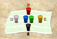 Colors at the cardinal points